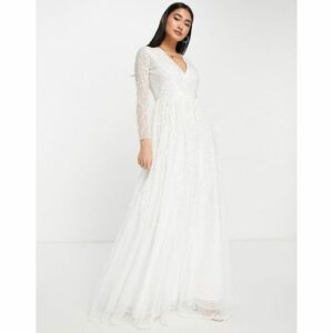 Y.A.S - Bridal - Brautkleid in Weiß mit Verzierung