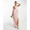 TFNC - Bridesmaid - Maxi-Brautjungfernkleid aus Satin in Rosa