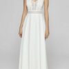 Bride Now! Brautkleid Kleid aus Chiffon in A - Linie mit V - Ausschnitt