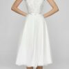 Bride Now! Brautkleid Kurzes Brautkleid in A - Linie aus Spitze und Tüll comfortable to wear