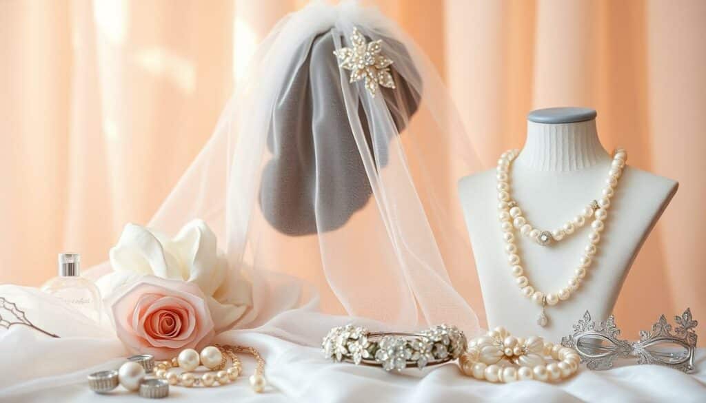 Brautaccessoires abstimmen