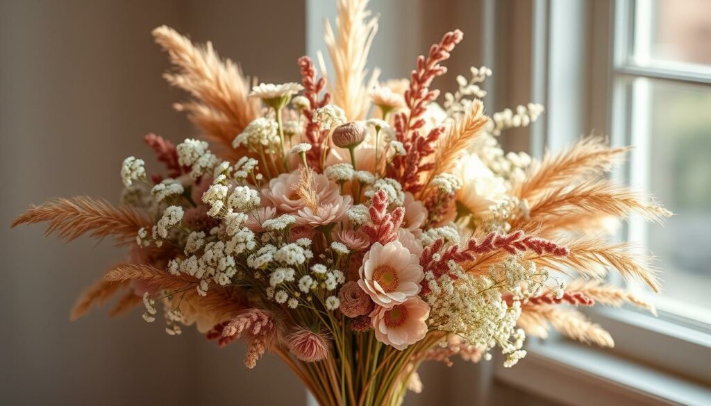 Brautstrauß online bestellen -einen Brautstrauß aus Trockenblumen und Co.