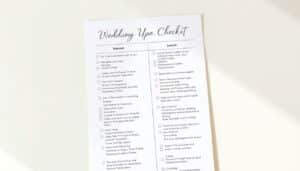 Checkliste 12 Monate vor der Hochzeit