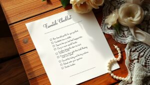 Checkliste für die Hochzeitsoutfits: Brautkleid, Anzug & Accessoires