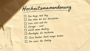 Checkliste für die Namensänderung nach der Hochzeit