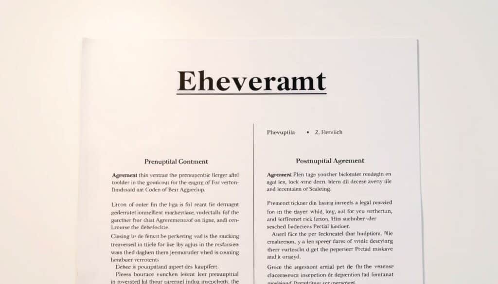 Ehevertrag rechtliche Unterschiede