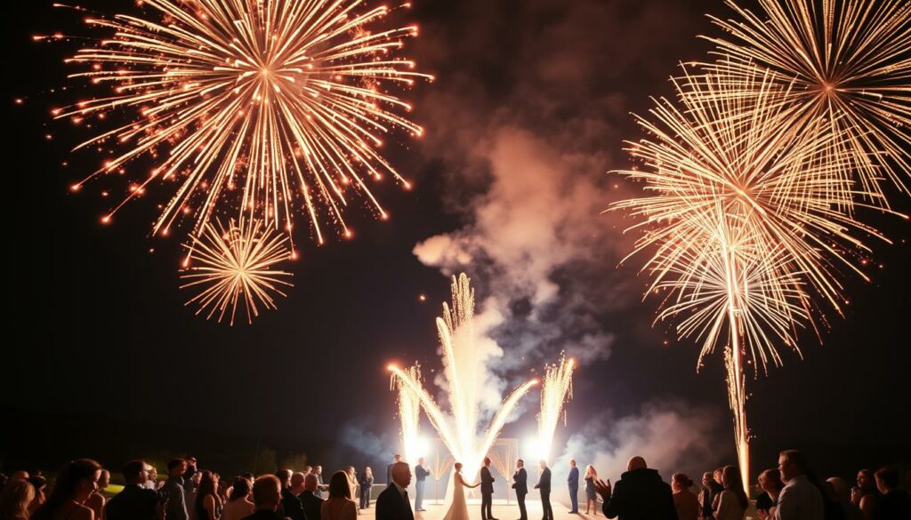 Feuerwerk zur Hochzeit