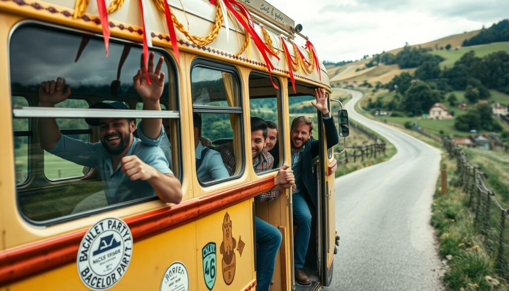 Gruppentransport für Junggesellenabschied