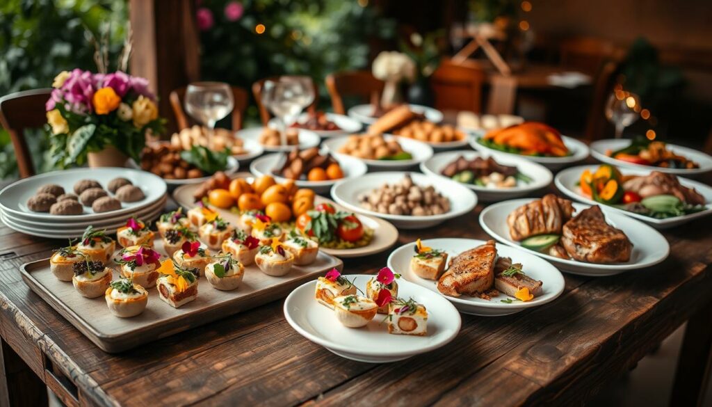 Hochzeits-Catering Auswahl