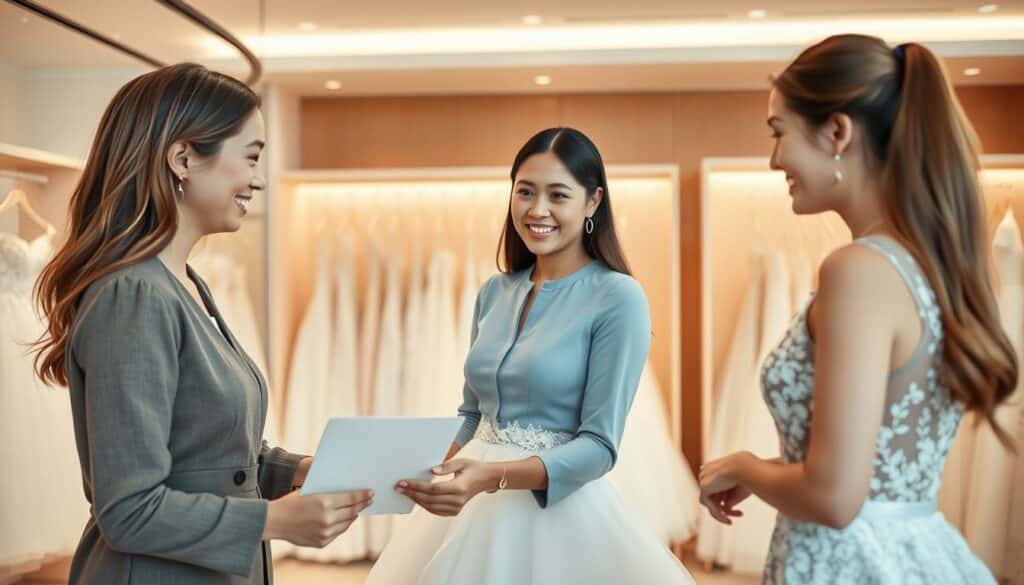 Online-Brautkleidgeschäft Kundenservice