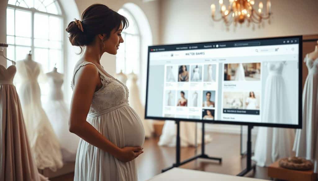 Online-Shopping für Hochzeitskleider