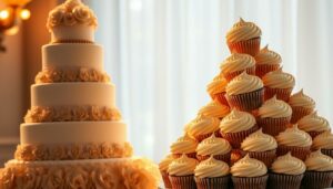 Traditionelle Hochzeitstorte oder außergewöhnliche Cupcakes?