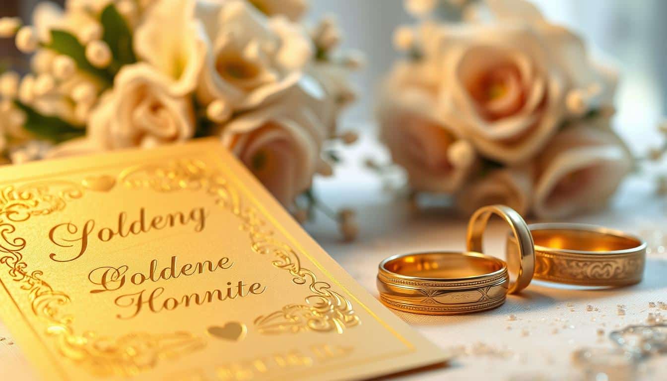 Was schreibt man zur goldenen Hochzeit?