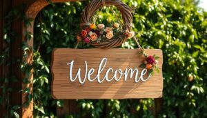 Welcome-Schild und weitere Hochzeitsdeko selbst bauen