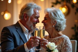 Glückwünsche zur diamantenen Hochzeit