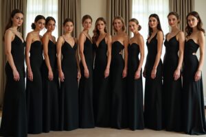 15 Brautjungfernkleider schwarz Ideen